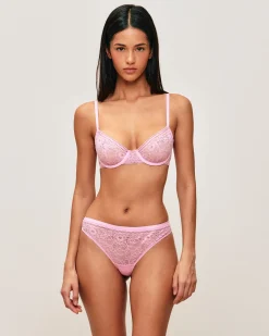 Soutien-gorge corbeille en dentelle florale