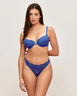 Soutien-gorge corbeille en dentelle florale
