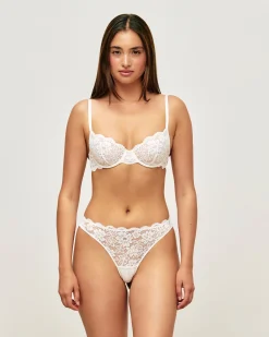 Soutien-gorge corbeille en dentelle florale