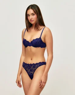 Soutien-gorge corbeille en dentelle florale