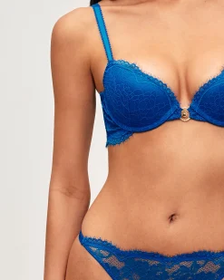 Soutien-gorge push-up en dentelle avec bijou soleil