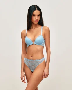 Soutien-gorge push-up en dentelle avec bijou soleil