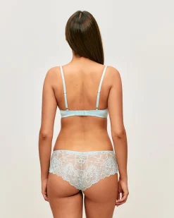 Soutien-gorge push-up en satin et dentelle