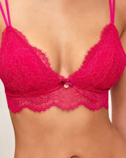 Soutien-gorge triangle ampliforme en dentelle
