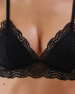 Soutien-gorge triangle en dentelle