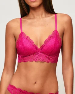 Soutien-gorge triangle push-up en dentelle