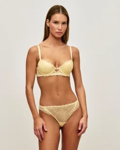 String en dentelle avec fil lurex doré