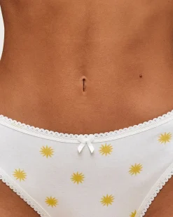 Tanga en coton motifs soleils