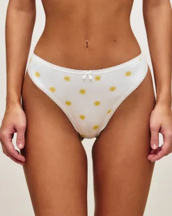 Tanga en coton motifs soleils