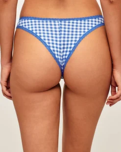 Tanga en coton vichy
