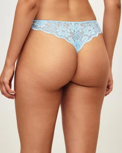 Tanga en dentelle florale
