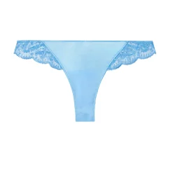 Tanga en microfibre avec broderies