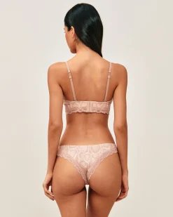 Tanga en microfibre imprimé serpent