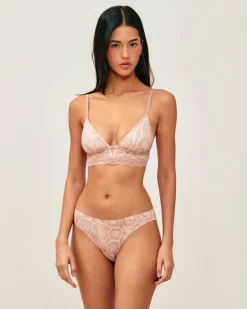 Tanga en microfibre imprimé serpent