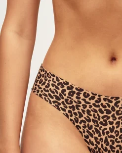 Tanga en microfibre léopard