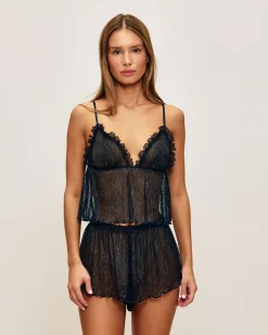 Top débardeur transparent