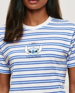T-shirt en jersey à rayures Stitch