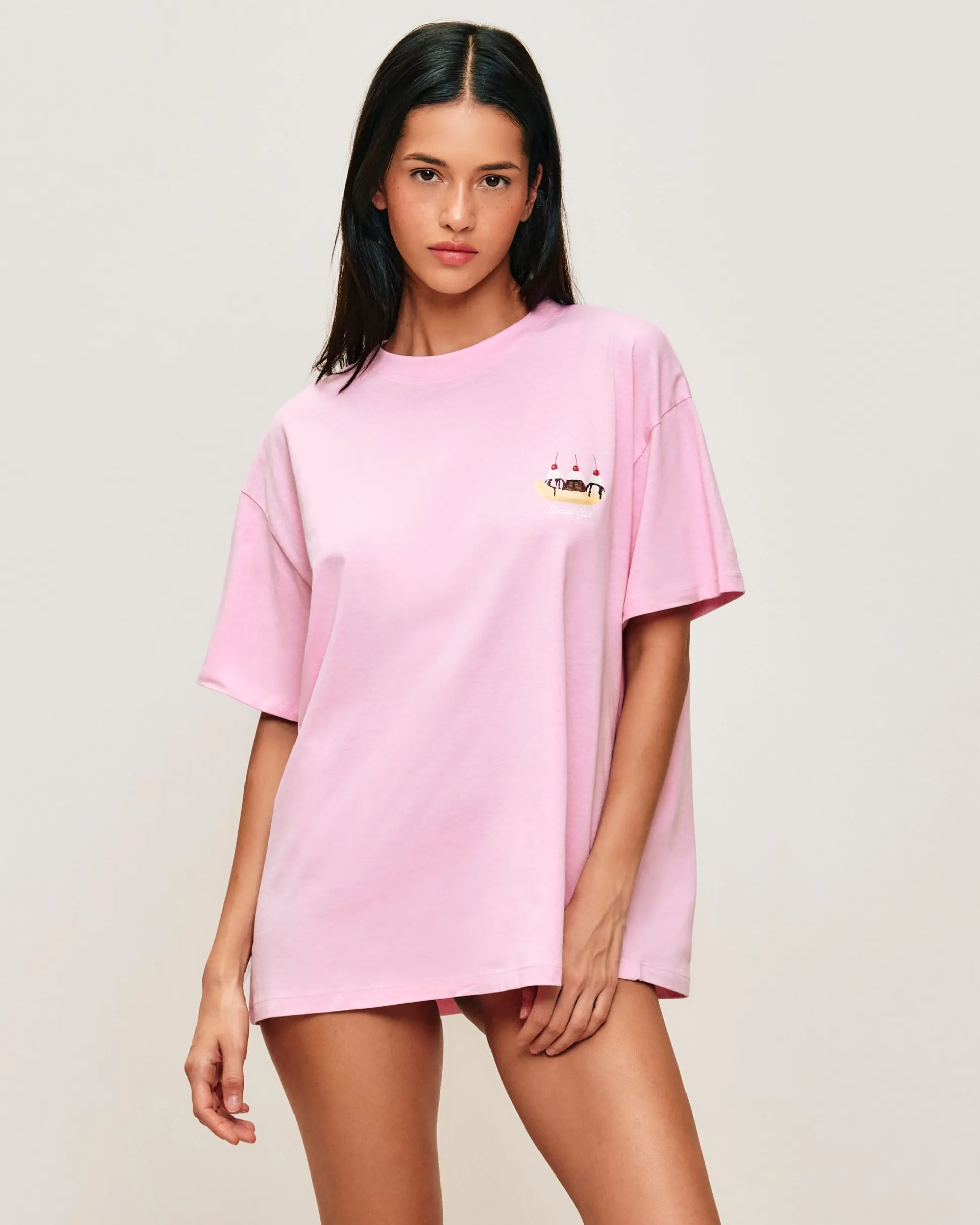 T-shirt léger en jersey avec imprimé glace