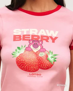 T-shirt Lotso en jersey avec motif fraise