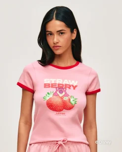 T-shirt Lotso en jersey avec motif fraise